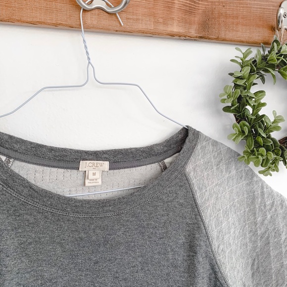 J. Crew | Short Sleeve Quilted Sweatshirt - Picture 2 of 3